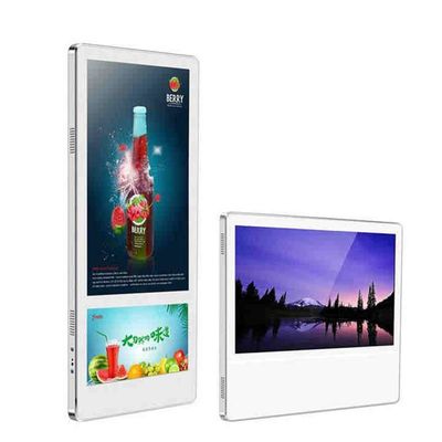 গুণ  Indoor Elevator Media Wall Mounted Digital Advertising Screen For Customizable Advertising Display কারখানা