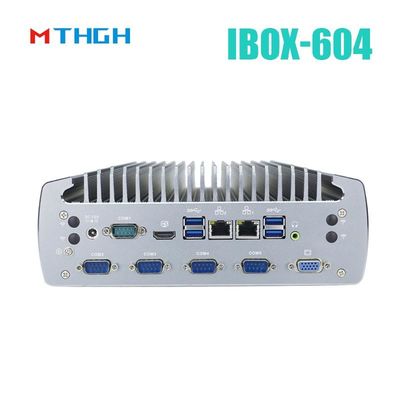 ফ্যানবিহীন ইন্ডাস্ট্রিয়াল পিসি IBOX-604 ইন্টেল কোর I5 6500T এসএসডি HDMI উইন্ডোজ/লিনাক্স