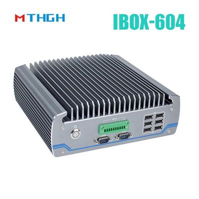 ফ্যানবিহীন ইন্ডাস্ট্রিয়াল পিসি IBOX-604 ইন্টেল কোর I5 6500T এসএসডি HDMI উইন্ডোজ/লিনাক্স