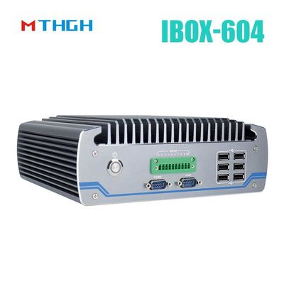 ফ্যানবিহীন ইন্ডাস্ট্রিয়াল পিসি IBOX-604 ইন্টেল কোর I5 6500T এসএসডি HDMI উইন্ডোজ/লিনাক্স
