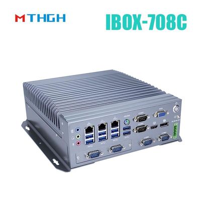 IBOX-708C ইন্ডাস্ট্রিয়াল মিনি পিসি সমর্থন HDMI/DP/VGA 6*COM 8*USB3.0