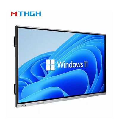 75 ইঞ্চি 4K HD কনফারেন্স রুম ইন্টারেক্টিভ হোয়াইটবোর্ড ইন্টারেক্টিভ টাচ অল-ইন-ওয়ান ইউএসবি সহ
